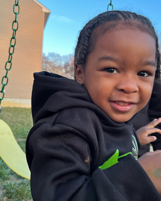 Green Little kids hoodie